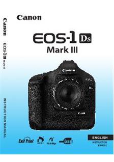 Canon EOS 1Ds Mark III manual. Camera Instructions.